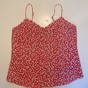 J Crew scalloped trim cami tank, Size 4